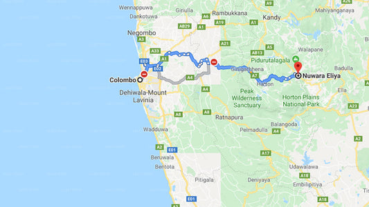 Privater Transfer von Colombo City nach Nuwara Eliya City