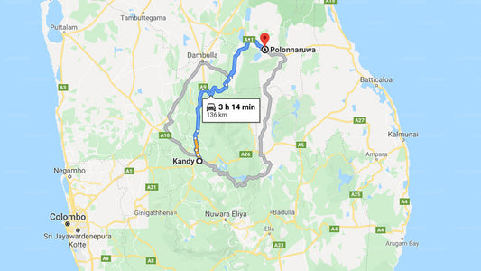 Privater Transfer von Kandy City nach Polonnaruwa City