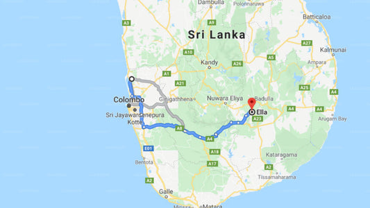 Transfer zwischen dem Flughafen Colombo (CMB) und Mountain Heavens, Ella