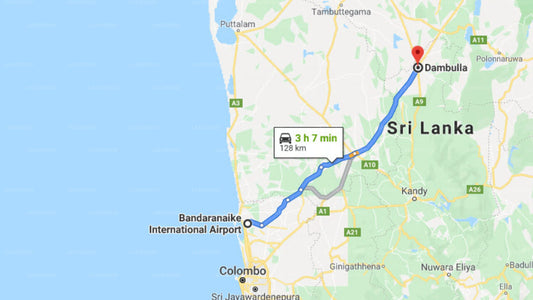 Transfer zwischen dem Flughafen Colombo (CMB) und dem Hotel Sandaras, Dambulla