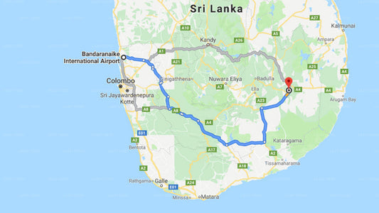 Transfer zwischen dem Flughafen Colombo (CMB) und dem Wellassa Inn, Moneragala