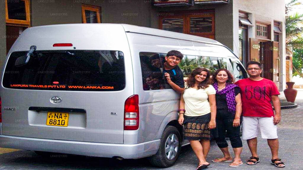 Transfer zwischen dem Flughafen Colombo (CMB) und dem Ran Hiru Family Bungalow, Minneriya