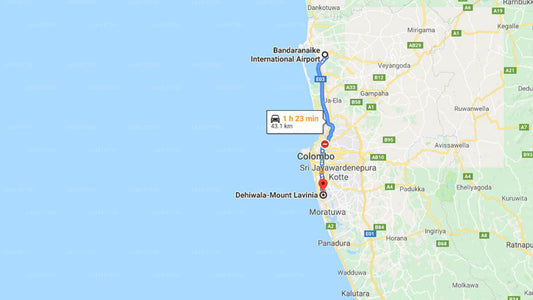 Transfer zwischen dem Flughafen Colombo (CMB) und Sea Shells Enterprises, Mount Lavinia