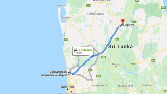 Transfer zwischen dem Flughafen Colombo (CMB) und dem Wewa Addara Hotel, Sigiriya
