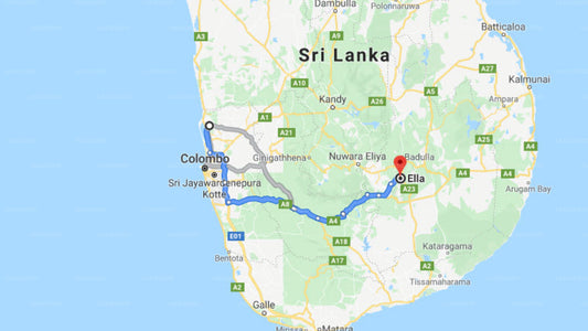 Transfer zwischen dem Flughafen Colombo (CMB) und dem Ornateview Hotel, Ella