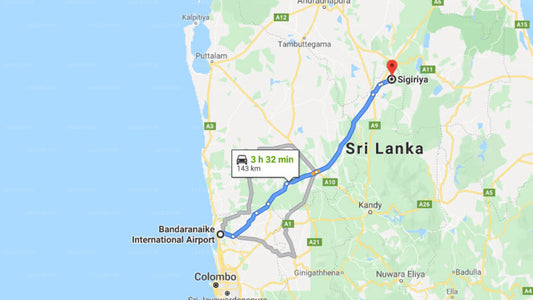 Transfer zwischen dem Flughafen Colombo (CMB) und der Sigiri Regal Residence, Sigiriya
