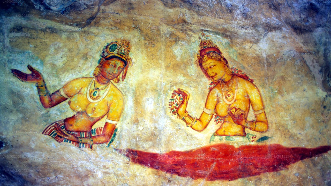 Sigiriya-Felsen und Landschaft von Habarana