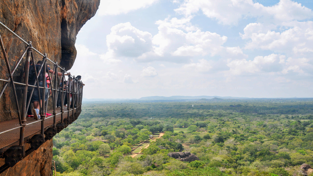 Sigiriya-Felsen und Landschaft von Habarana