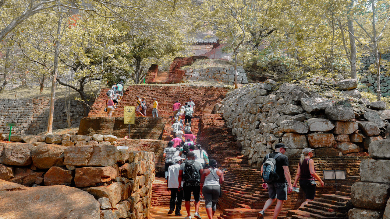 Sigiriya-Felsen und Landschaft von Sigiriya