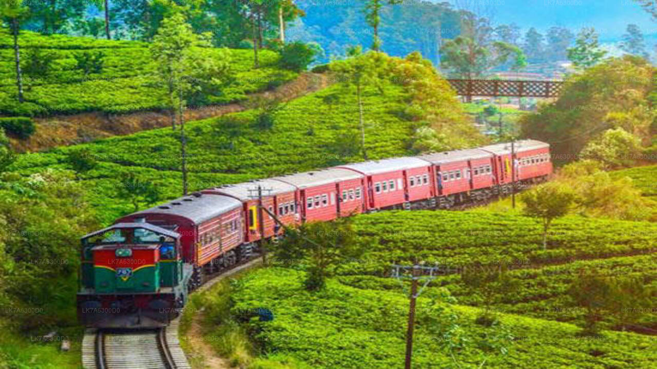 Weiterfahrt mit dem Zug von Badulla nach Kandy (Zug Nr. 1016 „Udarata Menike“)