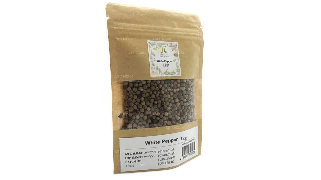 Lakpura Weißer Pfeffer ganz (1kg)