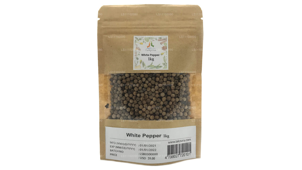 Lakpura Weißer Pfeffer ganz (1kg)