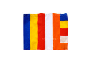 Sri Lanka buddhistische Stoffflagge (14 cm x 23 cm)