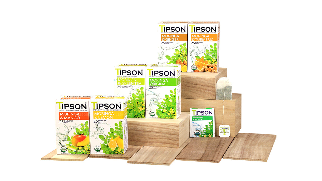 Tipson Tea Bio-Moringa-Paket – 6er-Pack (225 g)