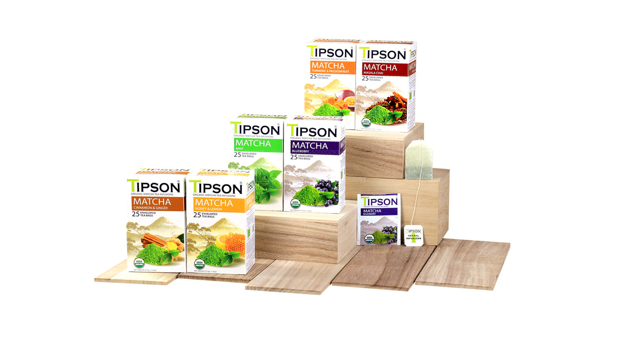Tipson Tea Bio-Matcha-Paket – 6er-Pack (225 g)