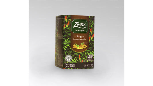Zesta Schwarztee mit Ingwergeschmack – 20 Teebeutel (36 g)