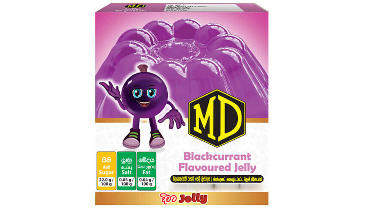 MD Jelly Crystal Schwarze Johannisbeere (200g)