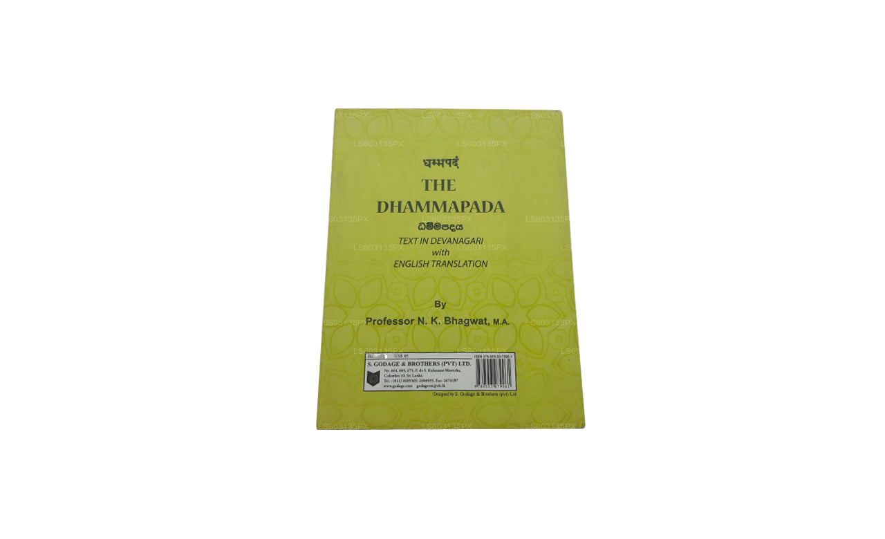Das Dhammapada (Text in Devanagari mit englischer Übersetzung) 