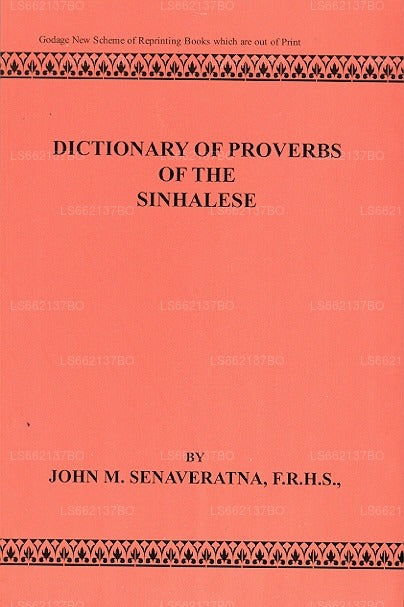Wörterbuch der Sprichwörter der Singhalesen