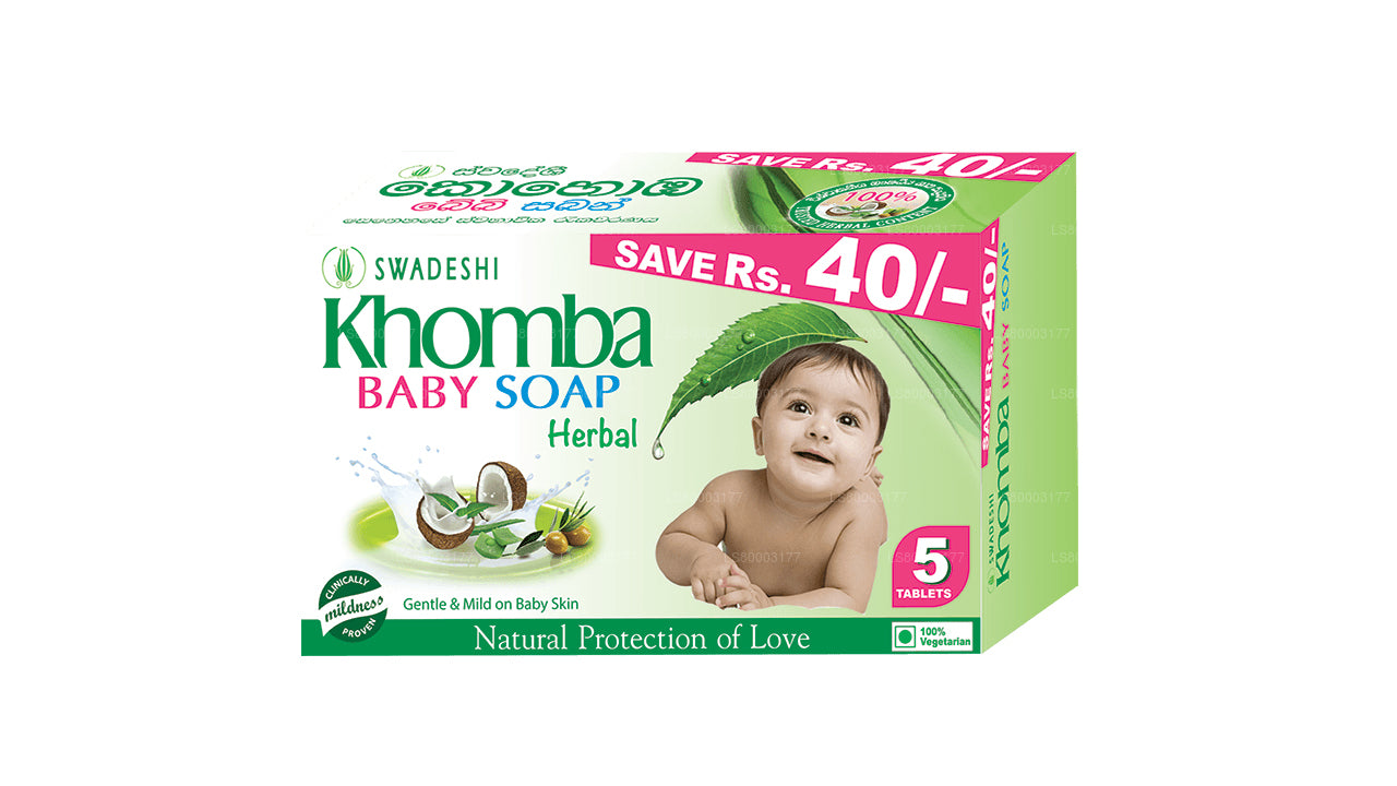 Swadeshi Khomba Babyseife Kräuter 5 in 1 (5x70g)