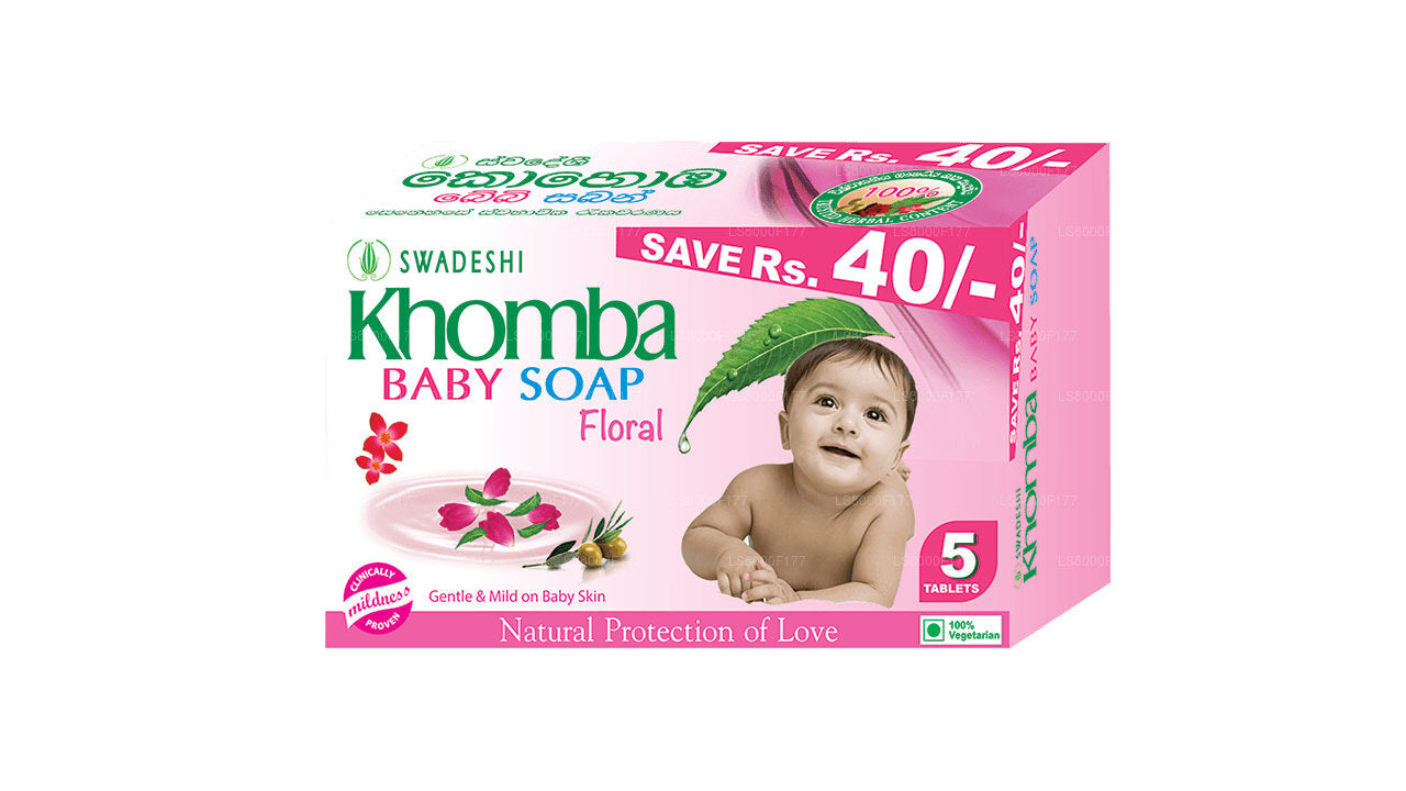 Swadeshi Khomba Babyseife Floral 5 in 1 (5x70g)