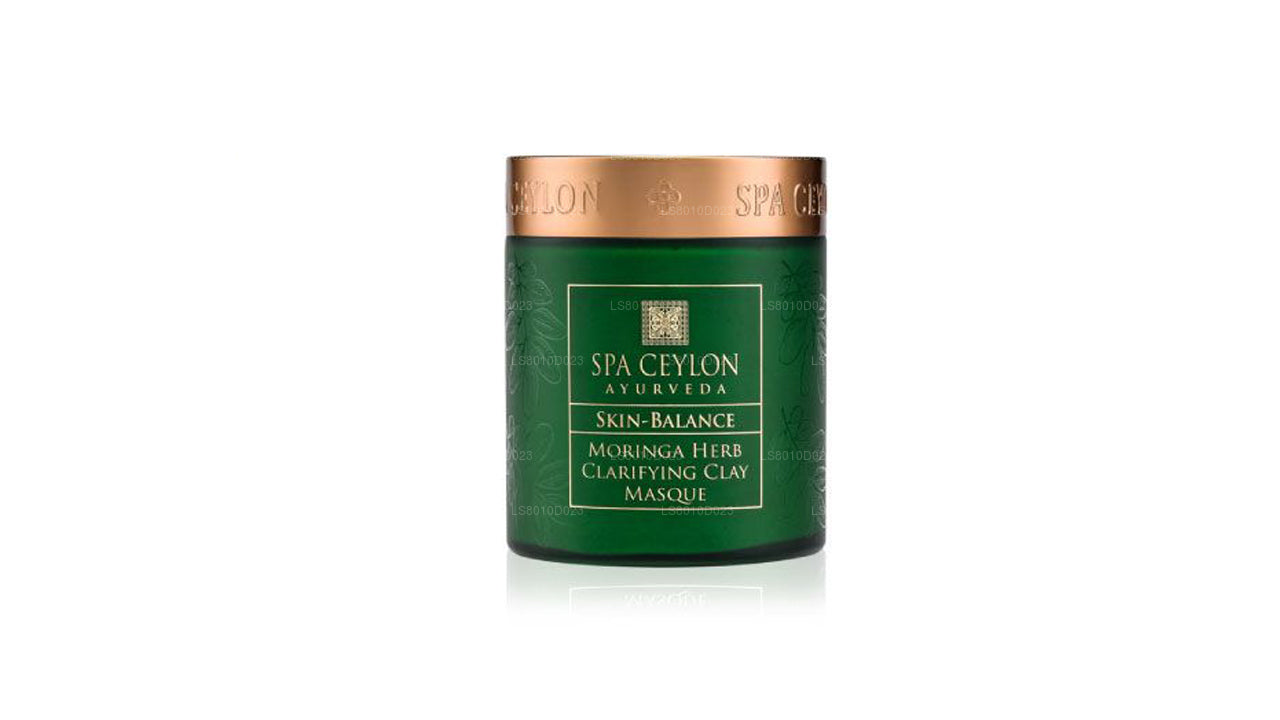 Spa Ceylon Skin Balance Gesichtsmaske mit Moringa-Kräutern, klärende Tonerde, 200 g