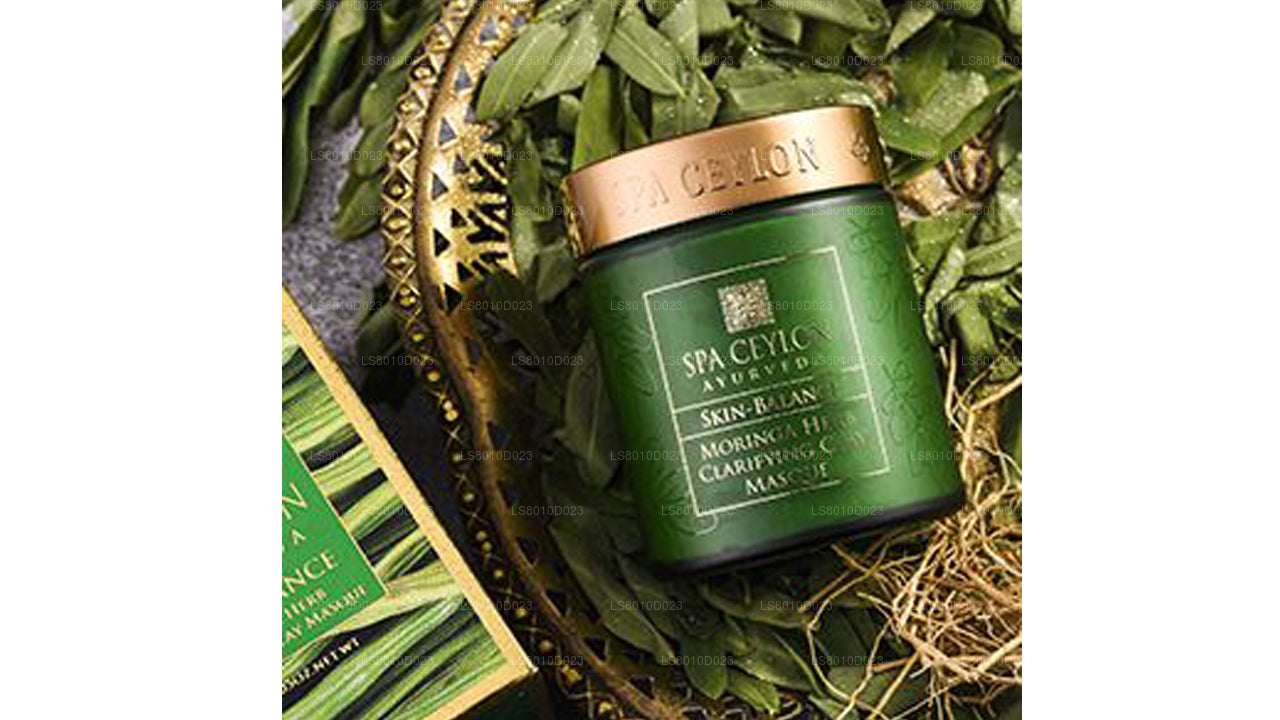 Spa Ceylon Skin Balance Gesichtsmaske mit Moringa-Kräutern, klärende Tonerde, 200 g