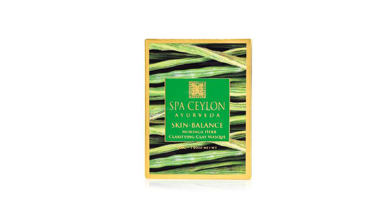 Spa Ceylon Skin Balance Gesichtsmaske mit Moringa-Kräutern, klärende Tonerde, 200 g