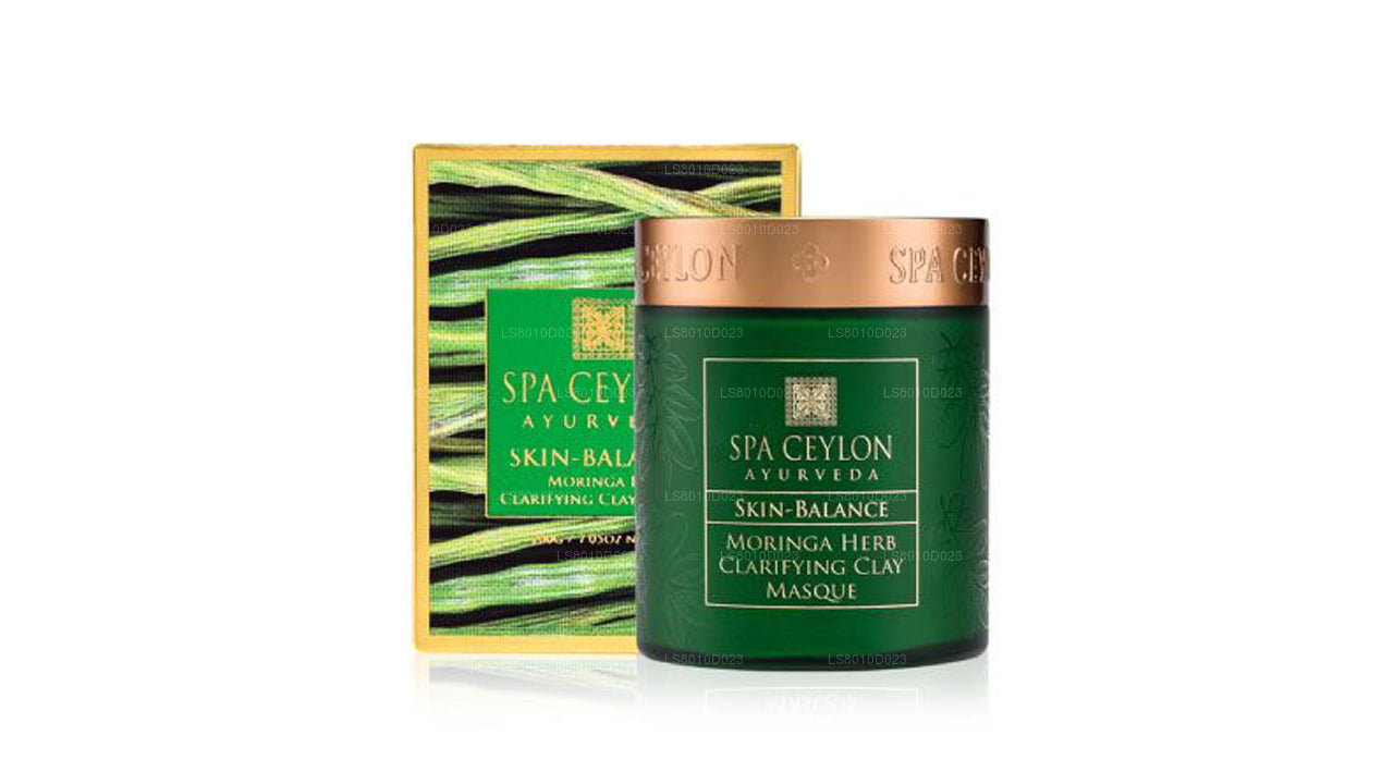 Spa Ceylon Skin Balance Gesichtsmaske mit Moringa-Kräutern, klärende Tonerde, 200 g