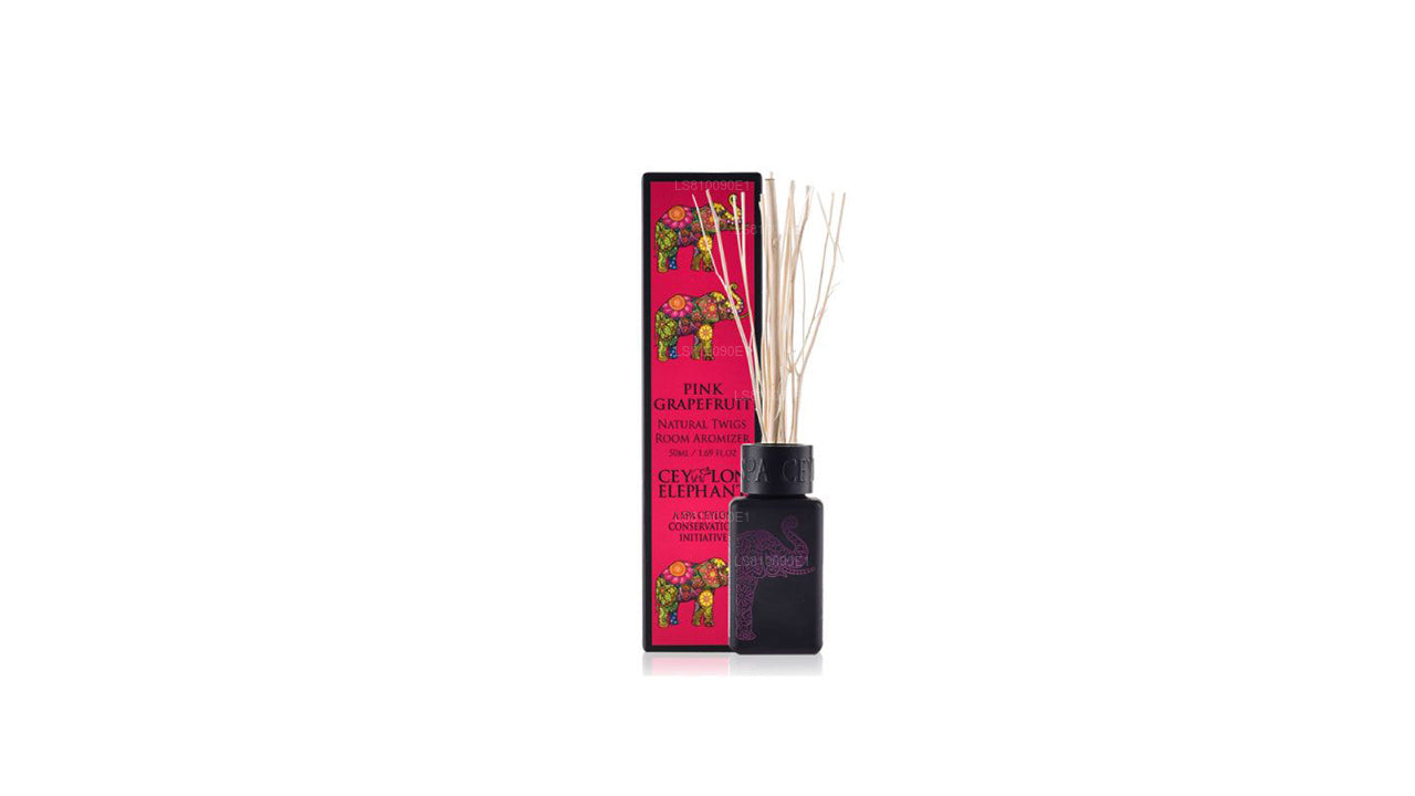 Spa Ceylon Ceylon Elefant Rosa Grapefruit Natürlicher Zweig-Raumaromizer (50 ml)