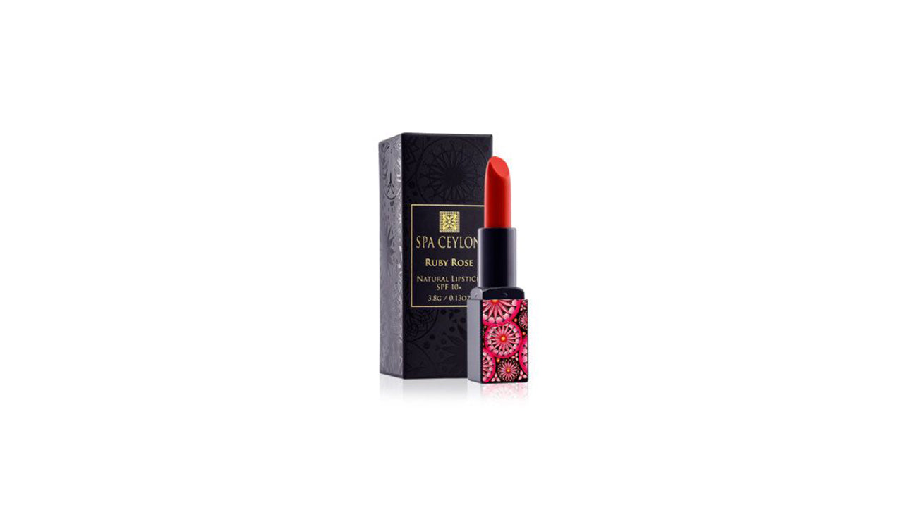 Spa Ceylon – Natürlicher Lippenstift Ruby Rose SPF 10+