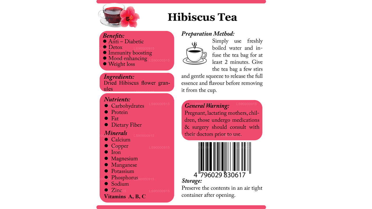 Lifetone Hibiskus-Blumentee (30 g)