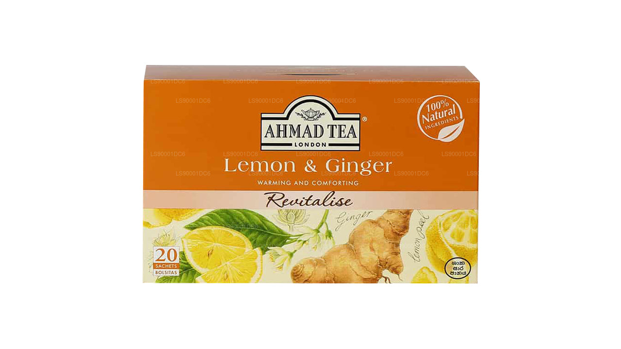 Ahmad Tea Zitrone &amp; Ingwer 20 Folienteebeutel (40g)