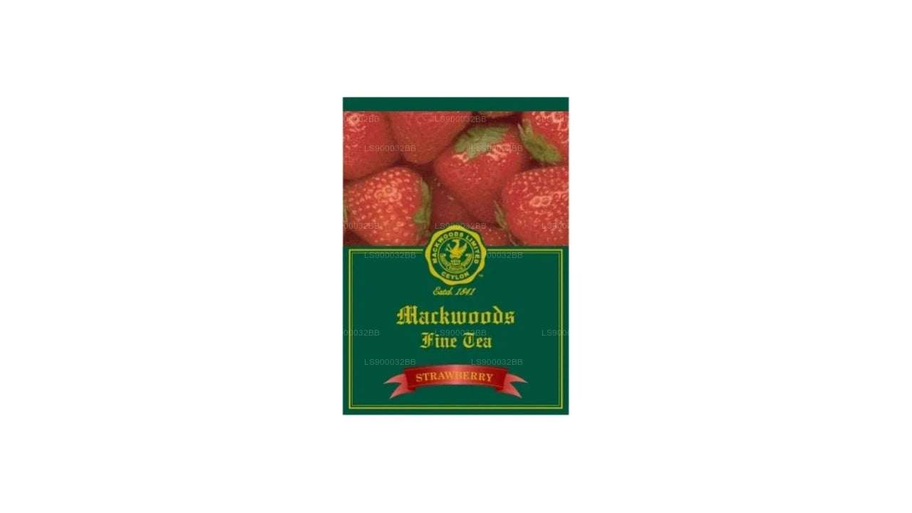 Mackwoods Delicious Strawbery Flavoured, Single Estate, Schwarztee in 25 umhüllten Teebeuteln (50 g)