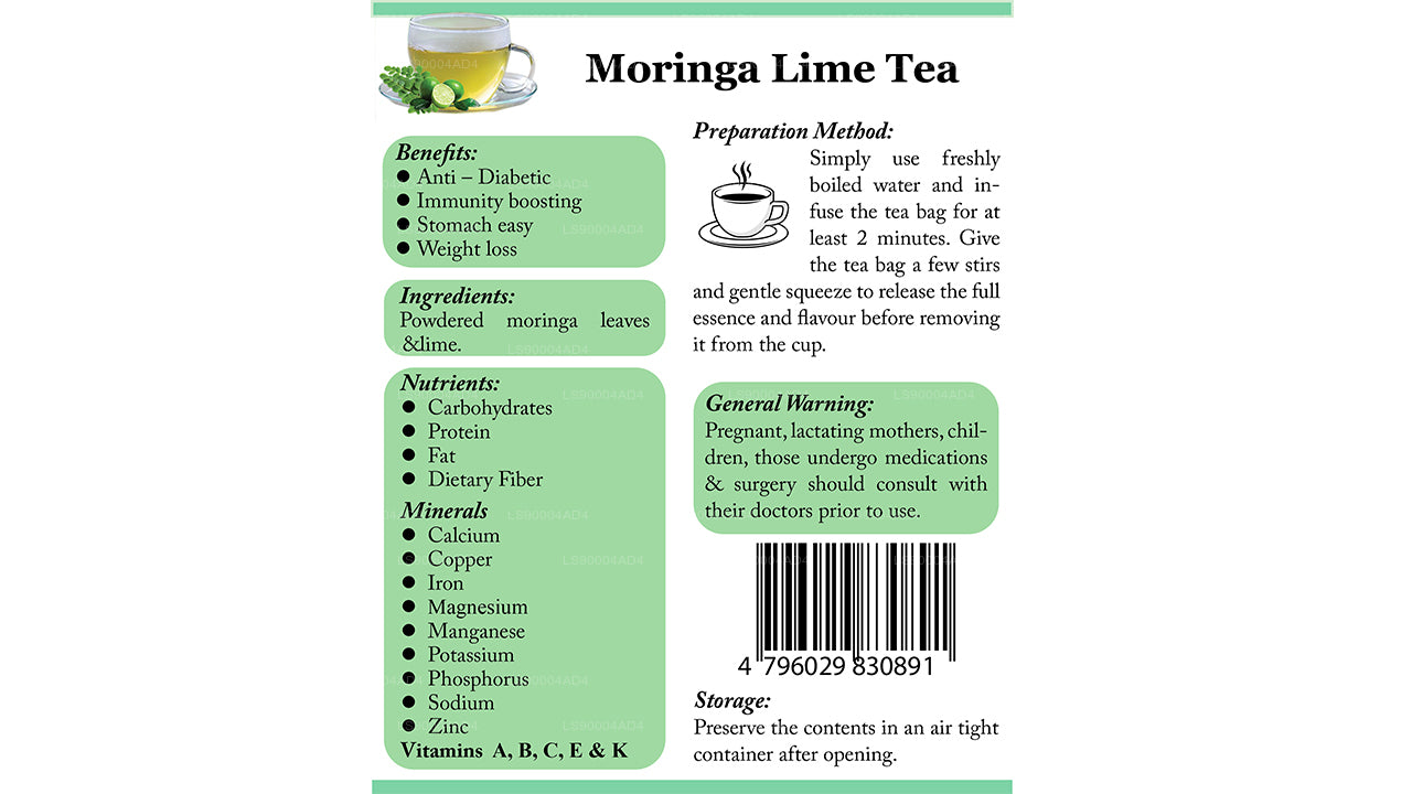 Lifetone Moringa-Limetten-Tee (40g)