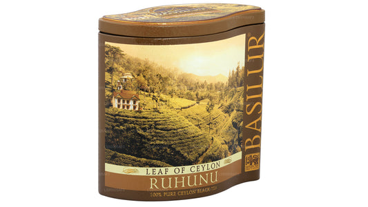 Ceylon-Basilurblatt „Ruhunu“ (100 g) Dose