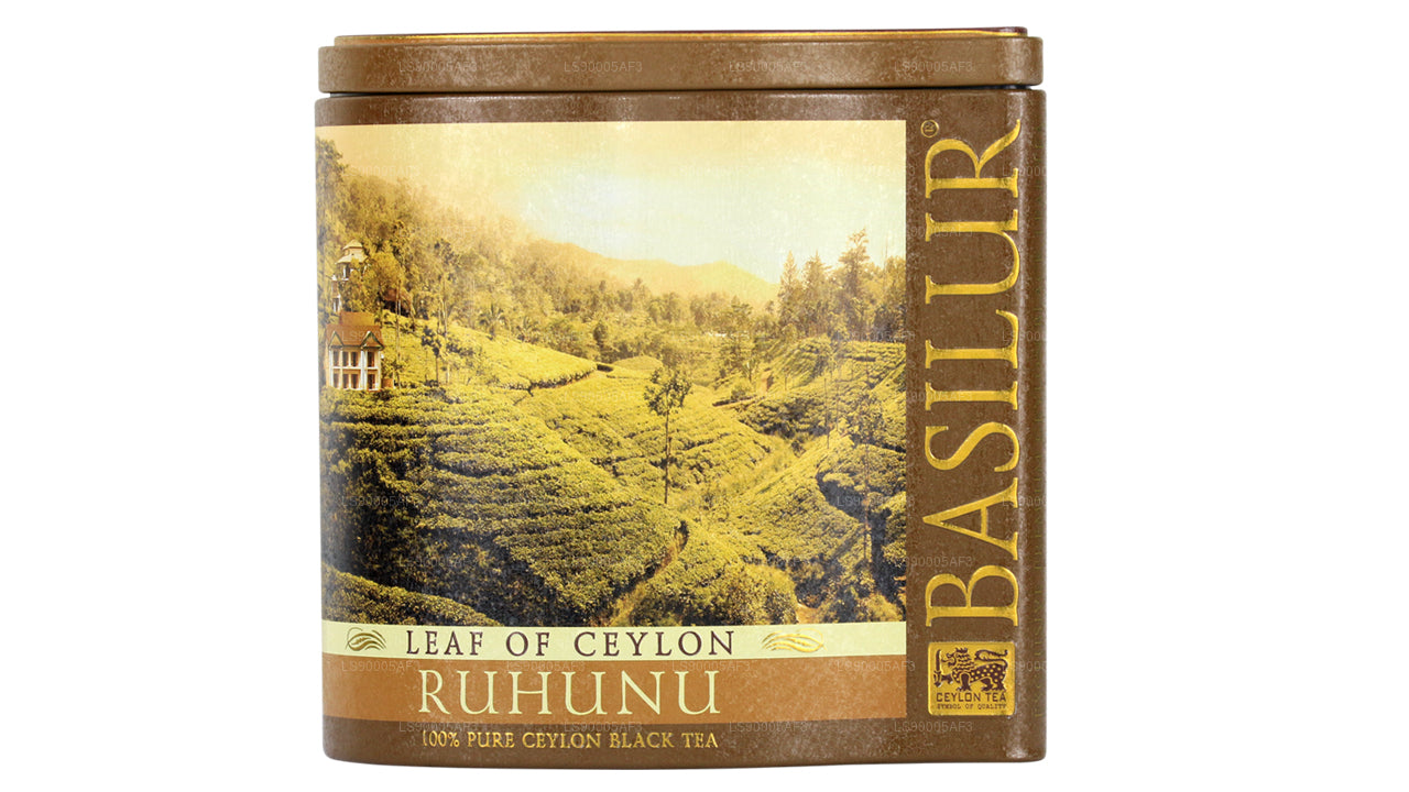 Ceylon-Basilurblatt „Ruhunu“ (100 g) Dose