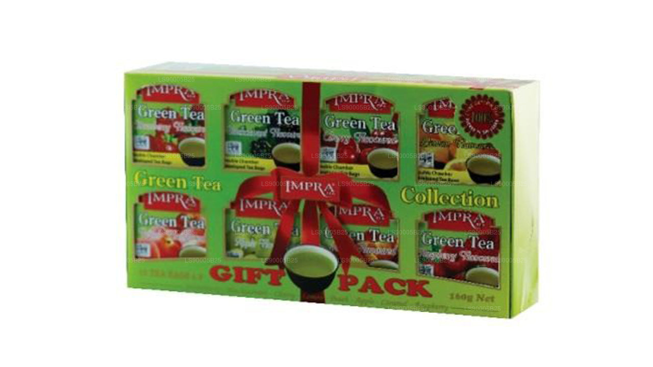 Impra Geschenkpaket – Aromatisierter grüner Tee (160 g)