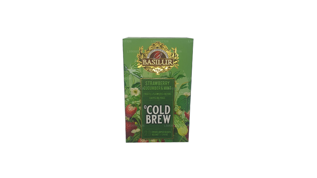 Basilur Cold Brew „Erdbeergurke und Minze“ (40 g) Box