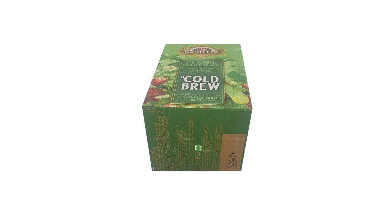 Basilur Cold Brew „Erdbeergurke und Minze“ (40 g) Box