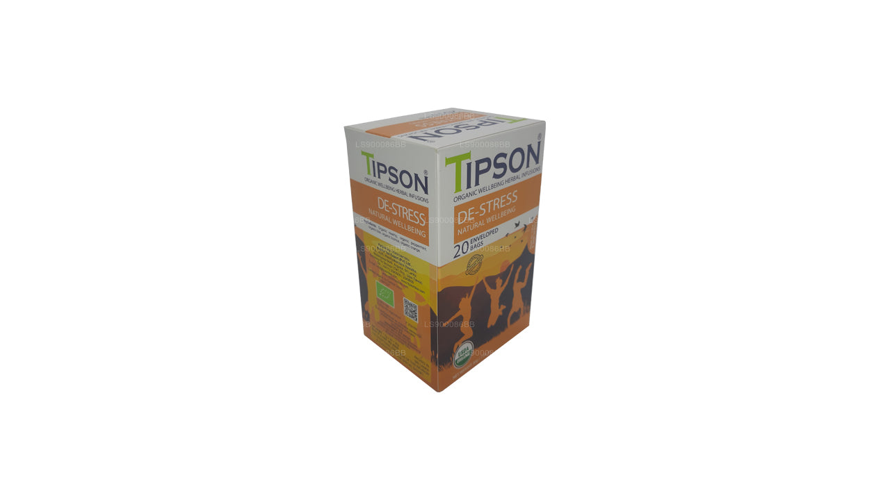 Tipson Tea Organic De-Stress Natural Wellbeing 20 umhüllte Teebeutel (30 g)