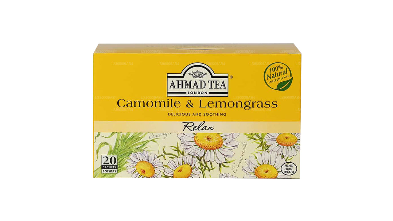 Ahmad Tea Kamille und Zitronengras 20 Folienteebeutel (30 g)