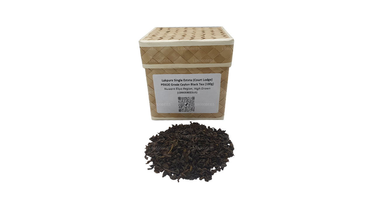 Lakpura Single Estate (Court Lodge) PEKOE Grade Ceylon Schwarztee (100 g)