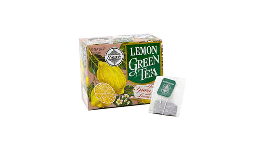 Mlesna Tea Zitronengrüner Tee, 50 Teebeutel (100 g), Schnur und Etikett