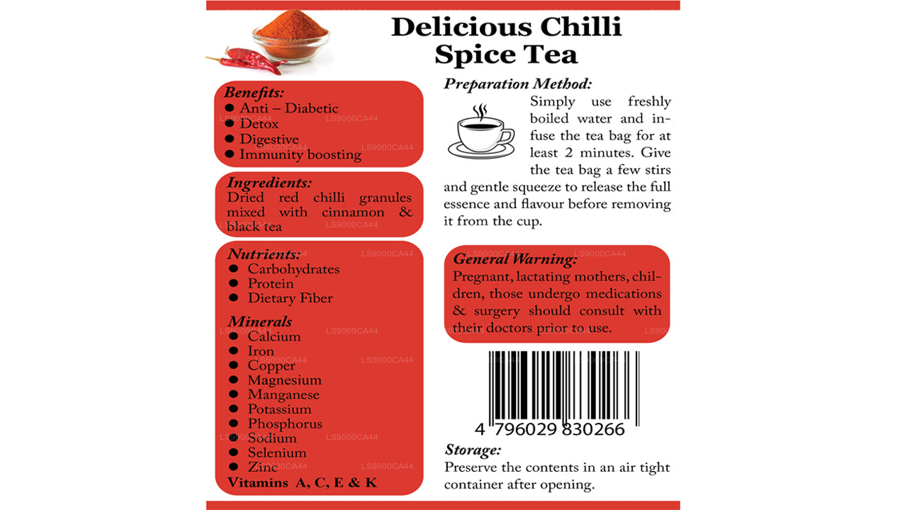 Lifetone Chili-Tee (Rot) (40g)