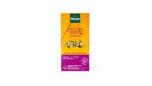 Dilmah Arana Detox Natürlicher Kräutertee (20 Teebeutel ohne Etikett)