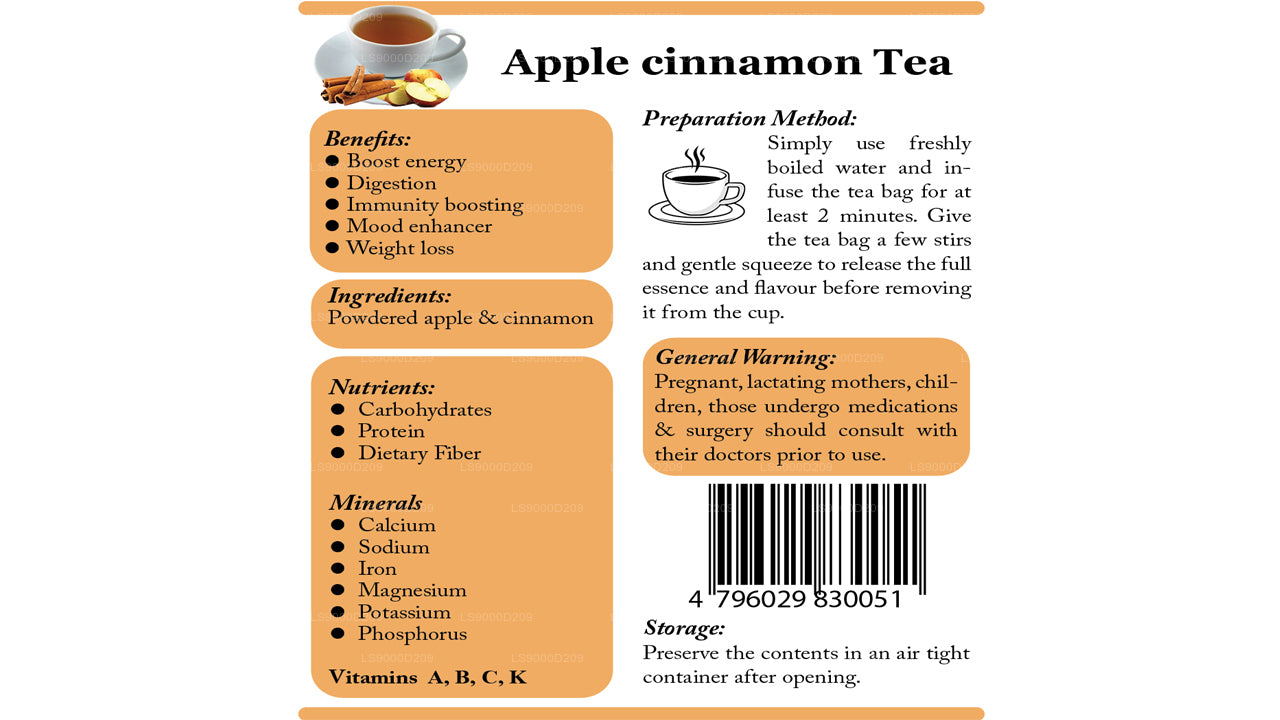Lifetone Apfel-Zimt-Tee (40g)
