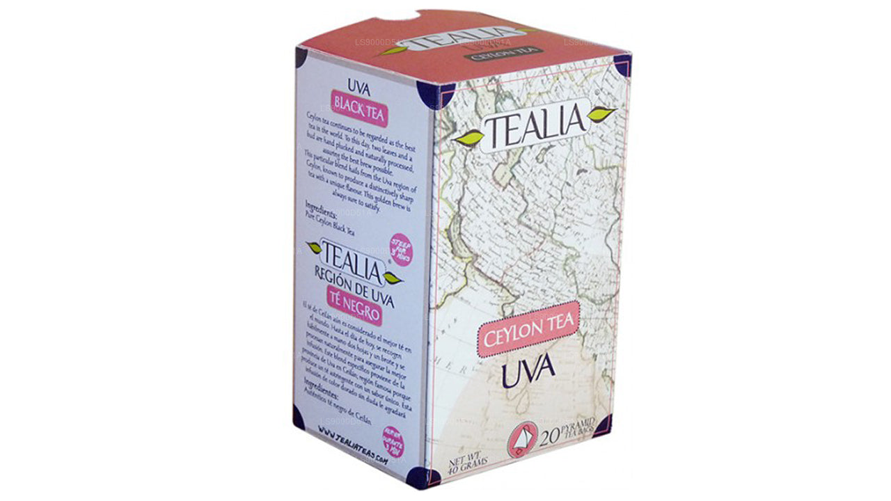 Tealia Ceylon Regional Tea „Uva“ Pyramidenteebeutel (40g)