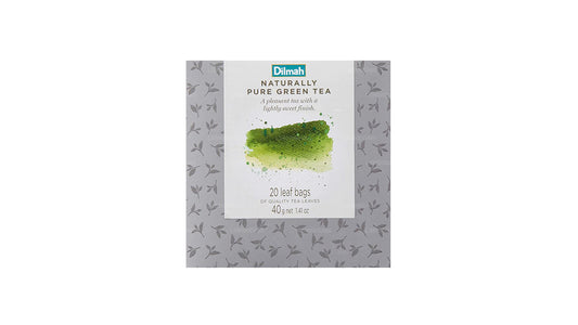 Dilmah Vivid Natural Pure Green Tea Teebeutel-Nachfüllpackung (40 g).
