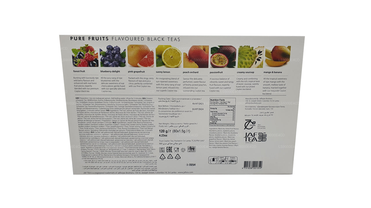 Jaf Tea Pure Fruits Collection (120 g) 80 Teebeutel